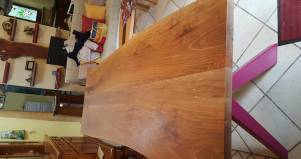 Tavolo legno Design Pino Fuxia
